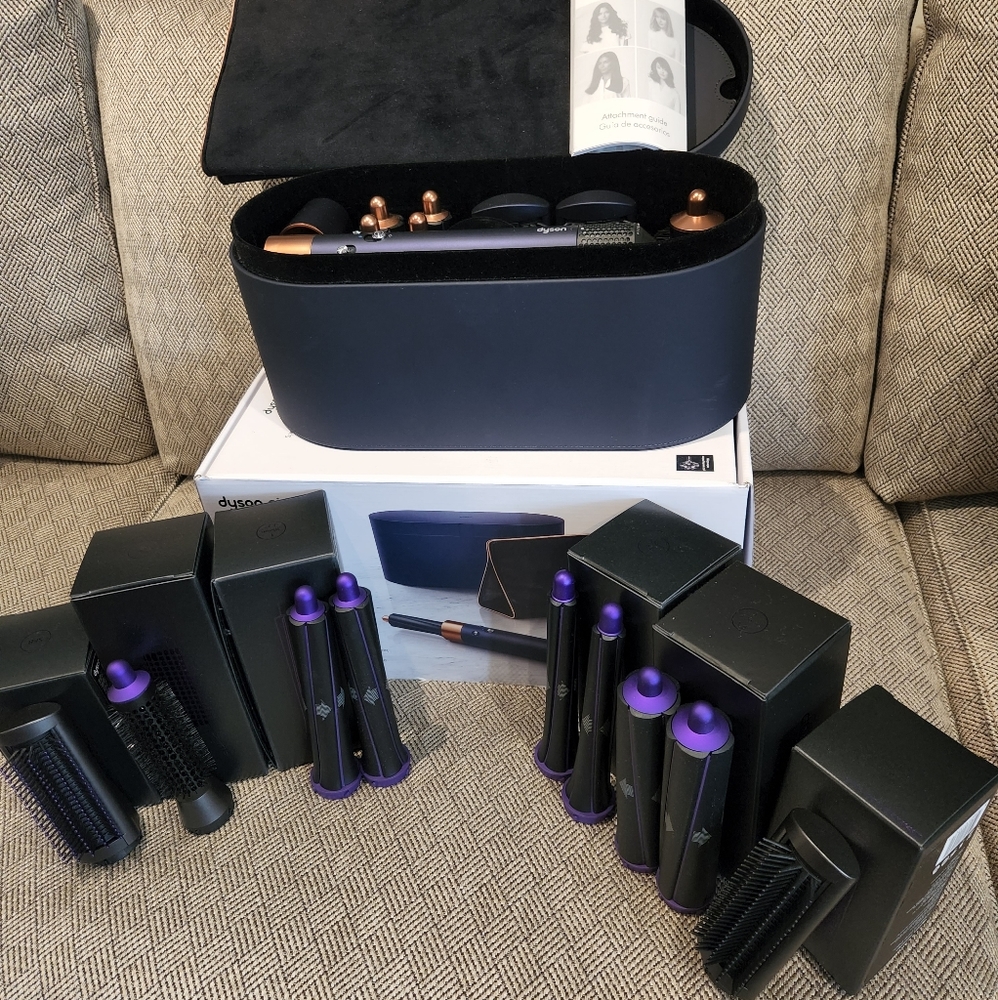 100% Authentic Prussian Blue Airwrap + Long Barrels + Small Brushes